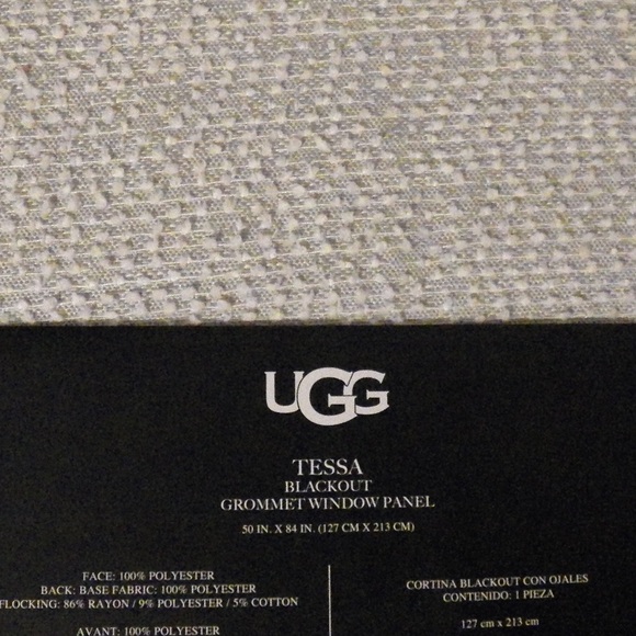 UGG Accents Ugg Tessa 84inch Grommet 0 Blackout Window Curtain